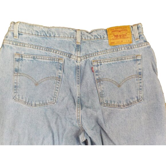Vintage Levi's 550 Relaxed Fit Tapered Leg Women's Blue Denim Work Jeans Sz 20WM - Picture 4 of 5